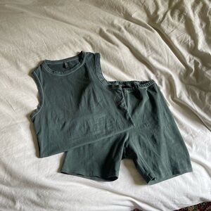Skims Tank Top and Biker Shorts Set